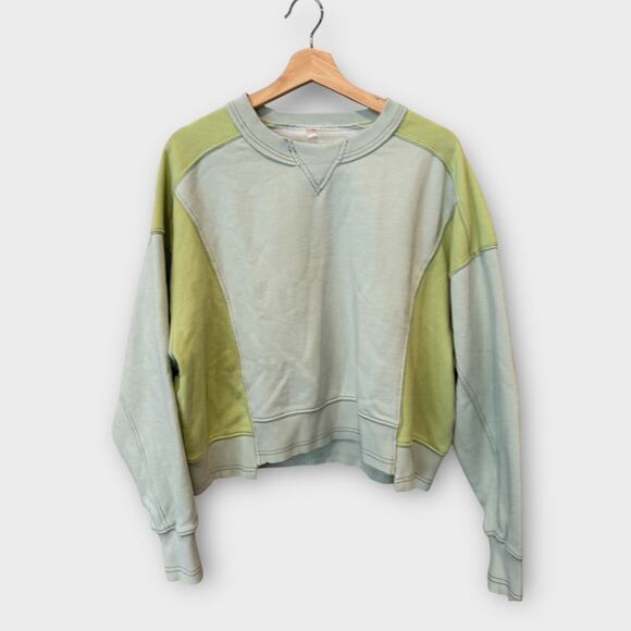 Free People Intercept Colorblock Sweatshirt Size Small - Picture 6 of 14